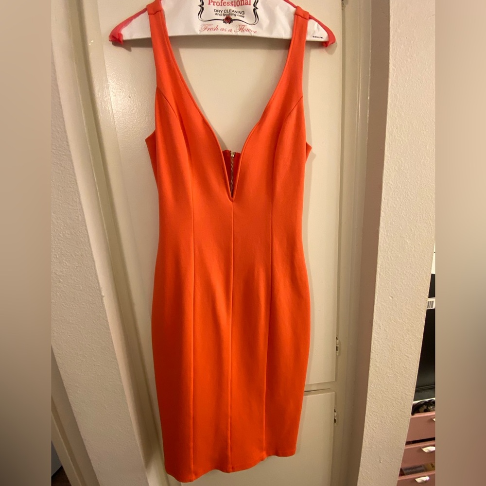 Bebe orange dress
